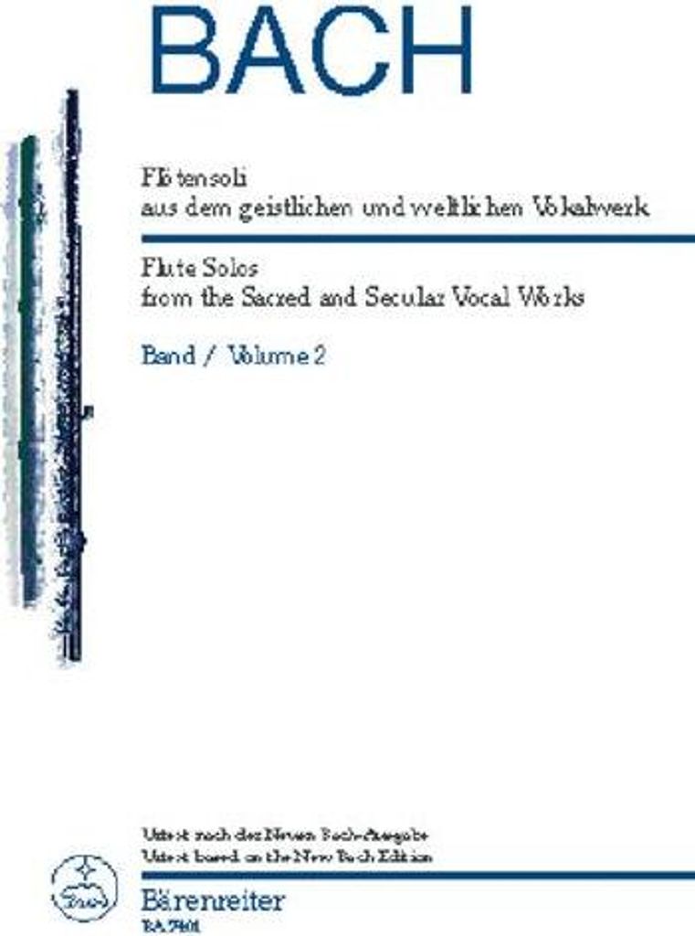 Flötensoli aus dem geistlichen und weltlichen Vokalwerk Band 2