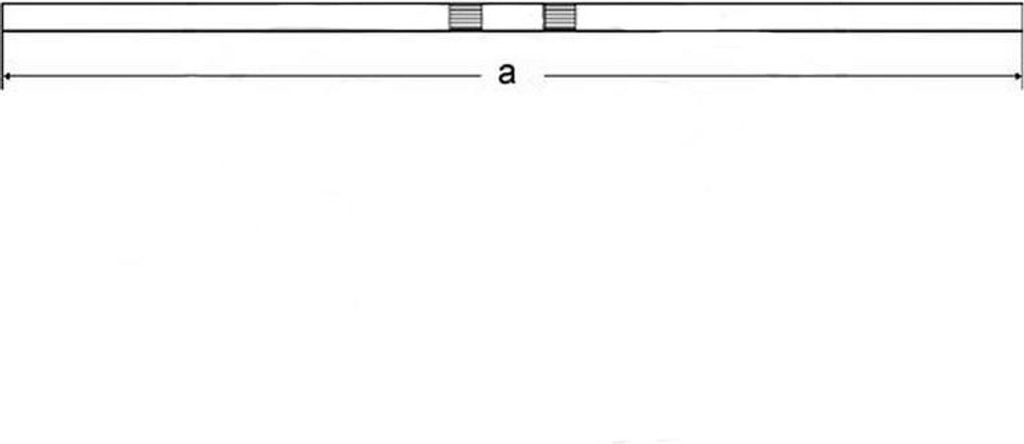 FEHLING Chromlenker gerade Stahl D.22,2mm 845mm