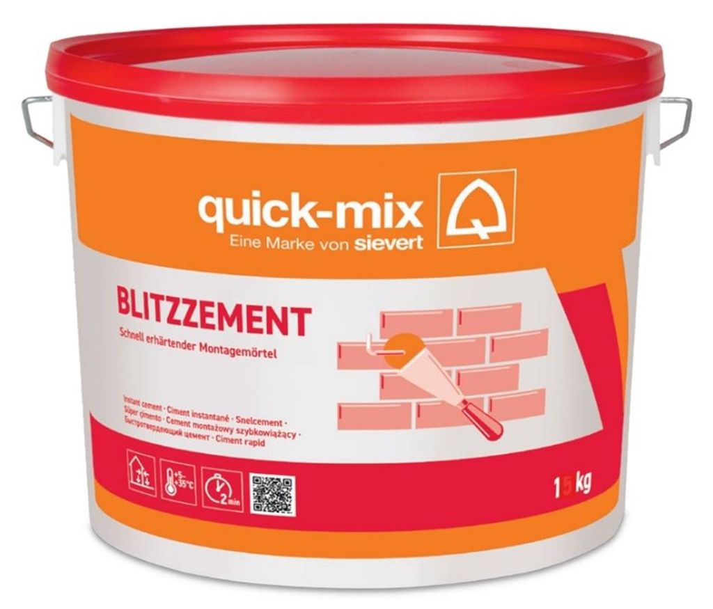 Quick-Mix Blitzzement 1 kg Eimer BZ1 Produktbild 