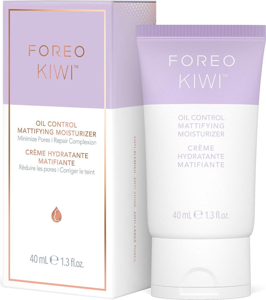 FOREO KIWI Oil Control Mattierende Feuchtigkeitscreme – Leichte Gesichtspflege für ein ausgeglichenes Hautbild – Reguliert Glanz & spendet Feu...