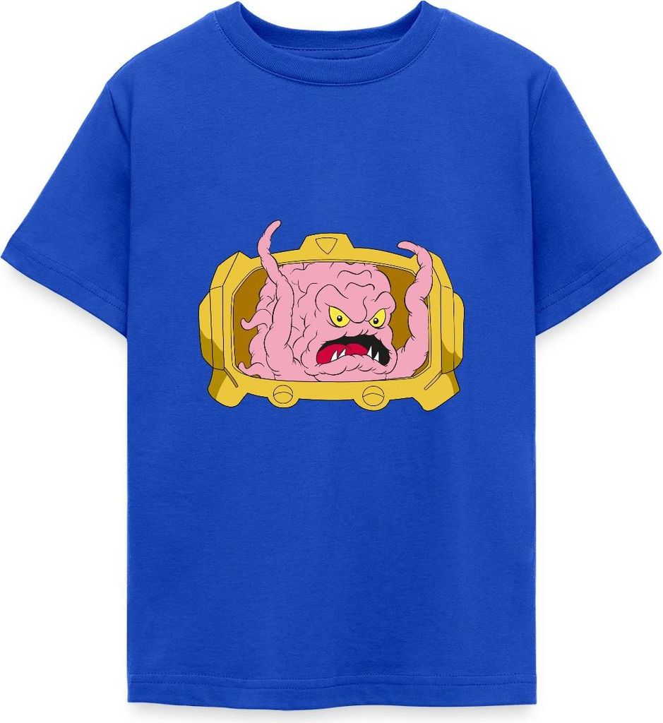 Spreadshirt Teenage Mutant Ninja Turtles Krang Bösewicht Teenager T-Shirt, 134/146 (9-11 Jahre), Royalblau