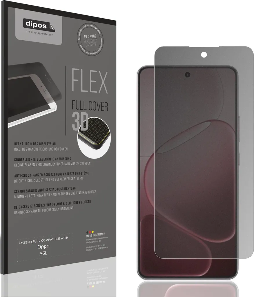 Pellicola protettiva Privacy per Oppo A6L Protezione Antiurto Anti-Shock
