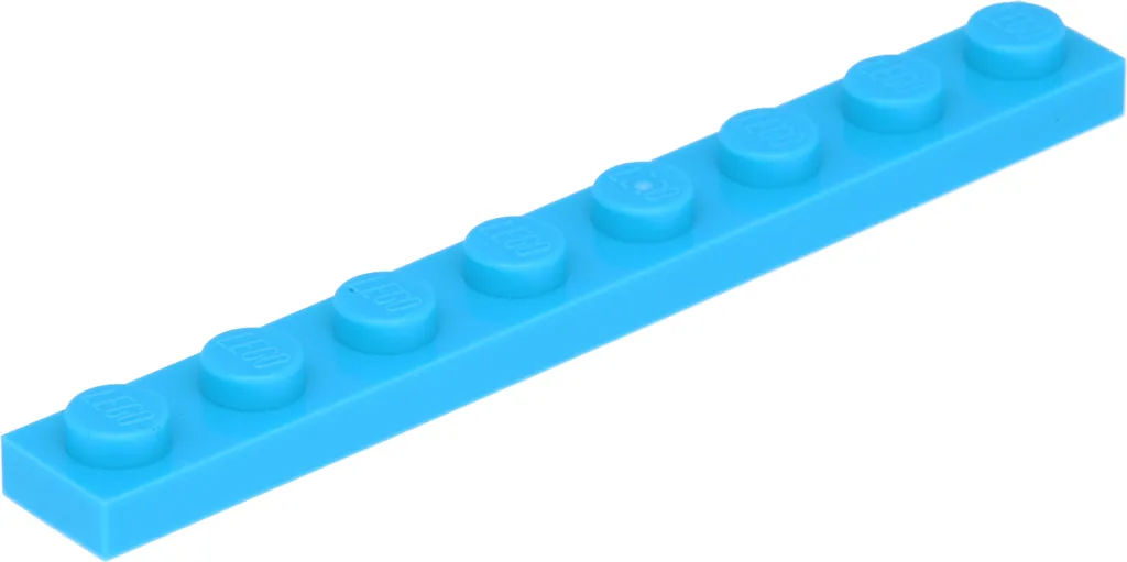 Plaque Lego 1x8 bleue 3460 pour compléter vos stocks de 250 pièces vrac