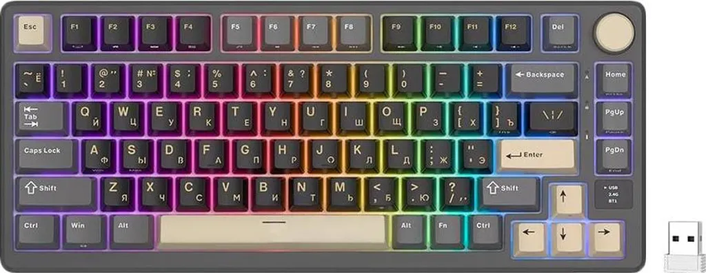 Clavier Gaming Mécanique RK-M75 Phantom Royal Kludge Silver Switch