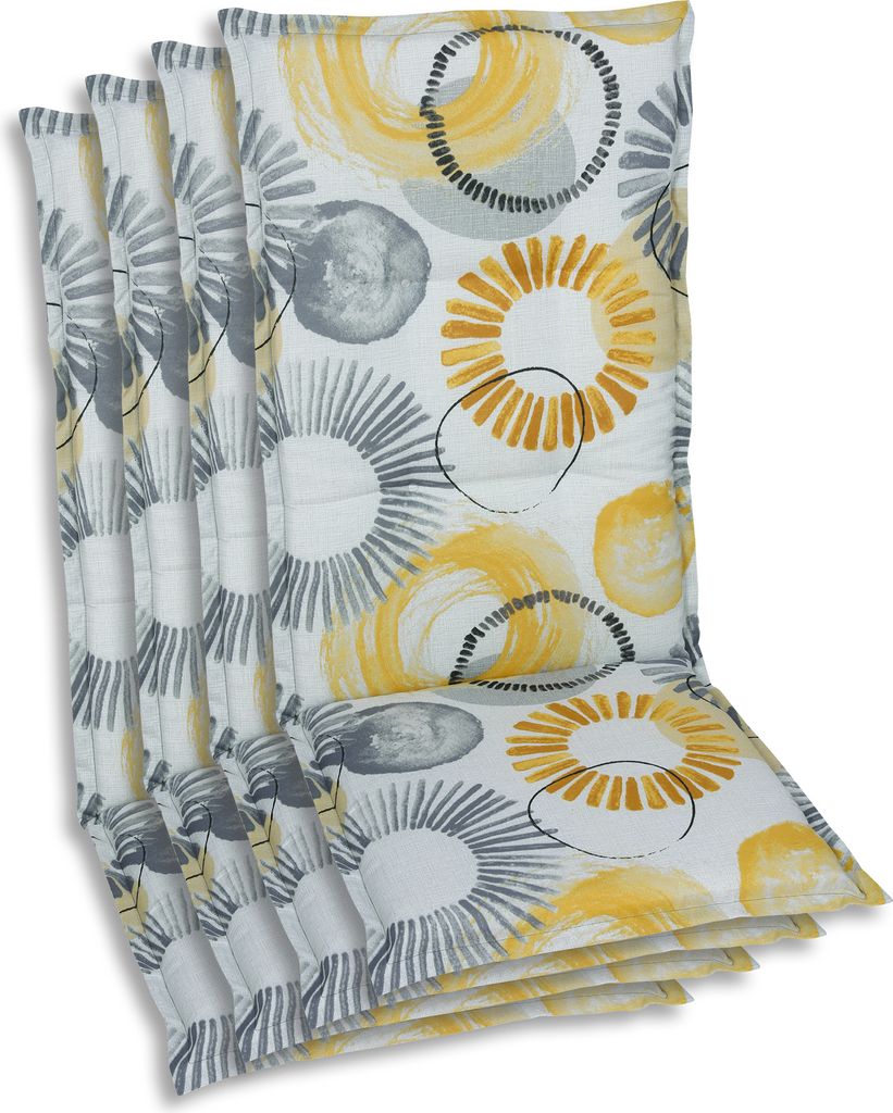 GO-DE Textil, Sesselauflage Hochlehner, 4er Set, Farbe: Produktbild 