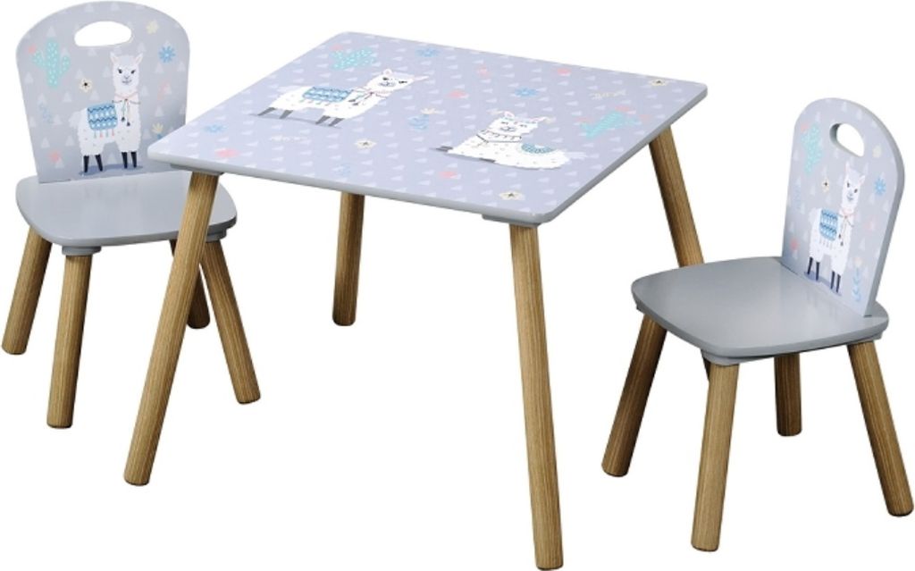 KESPER® Kindertisch mit 2 Stühlen Alpaka – Produktbild 
