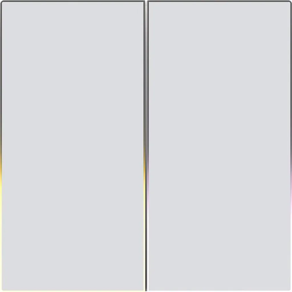 Interrupteur tactile Zigbee double Avatto Ts60-Eu-W2 en verre blanc