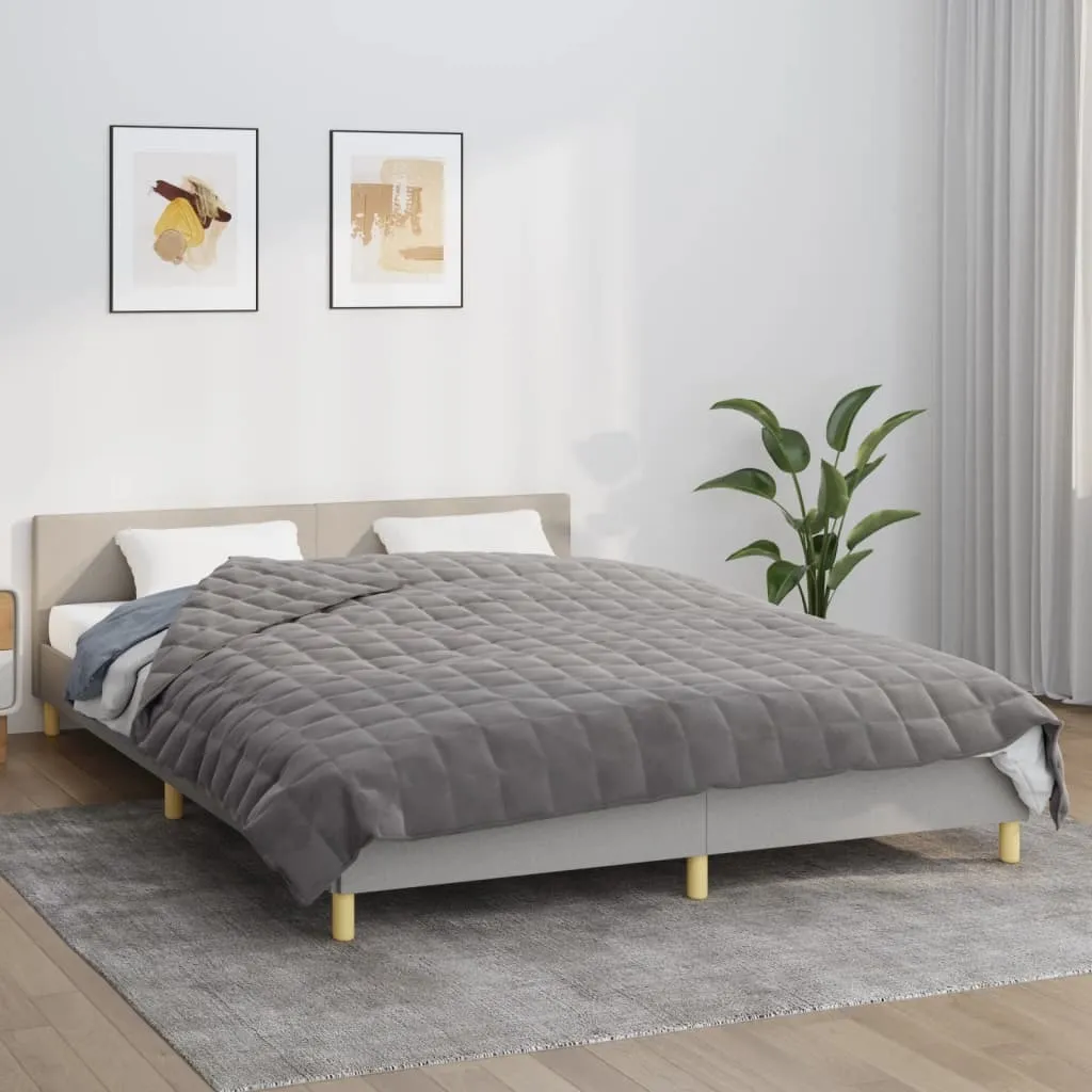 OFFERTA Coperta Ponderata 11kg The Living Store 220x240 Grigia Tessuto
