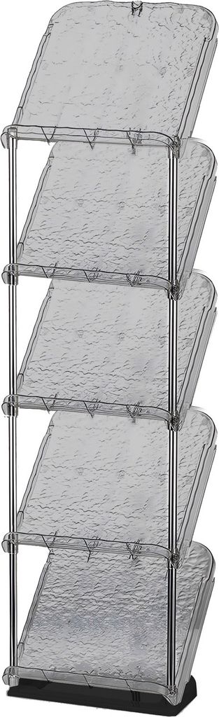 Schräges, schmales Schuhregal mit 5 Ebenen, stabile Konstruktion, einfache Montage, Schuhaufbewahrungs-Organizer, vertikaler Schuhregalständer