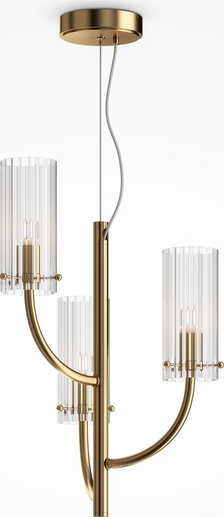 Maytoni Pendelleuchte Arco Gold, 3xG9, exkl. Leuchtmittel
