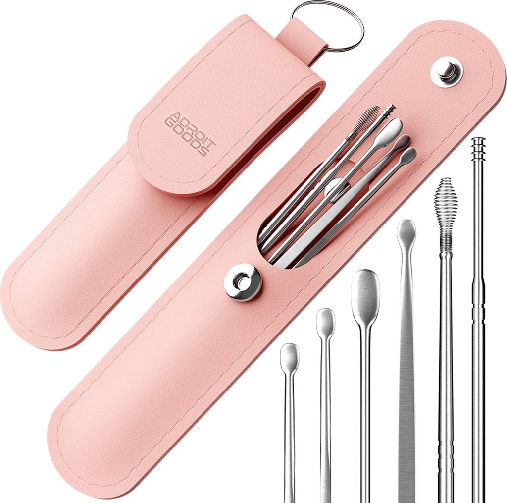 AdroitGoods Ohrenschmalz-Entferner-Set - 6 Stück - Produktbild 