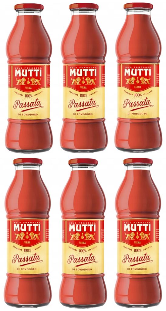 Purée de tomates, grande bouteille en verre, 6 x 700 g - Image du produit 