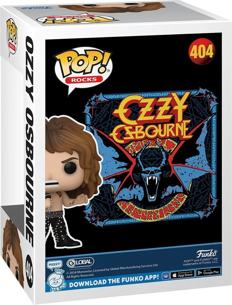 Funko Pop Rocks Ozzy Osbourne 1989 #404 - Figurine Vinyle de Collection