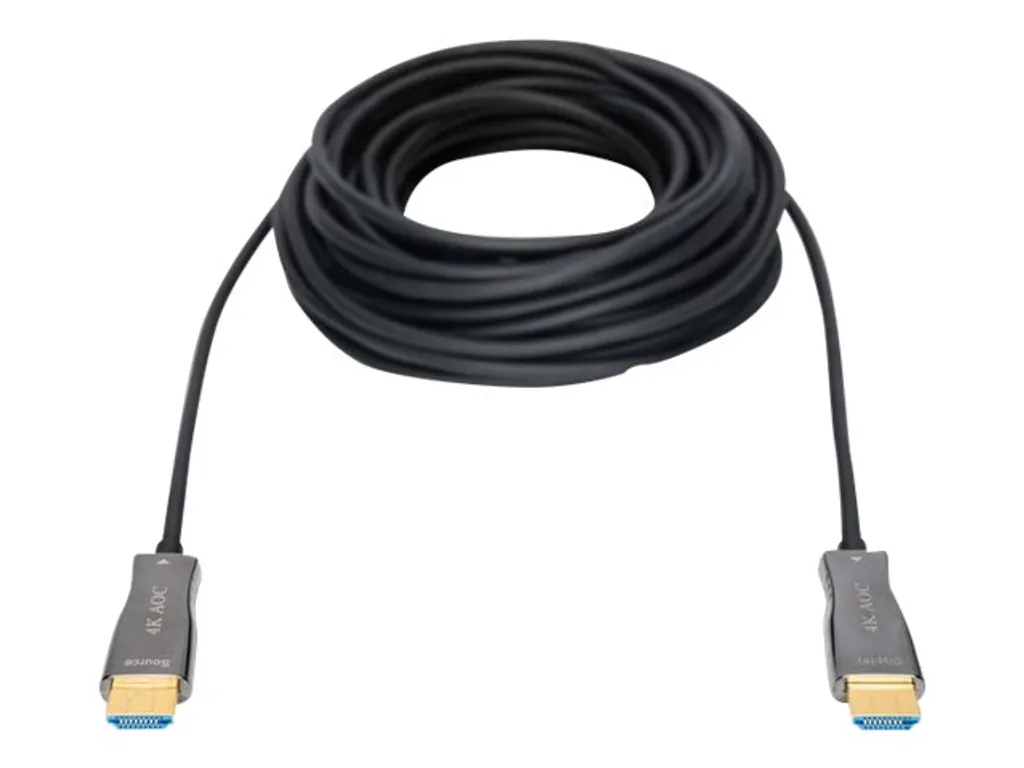 Câble HDMI Hybride 4K 10m DIGITUS avec Technologie AOC Anti-Signal