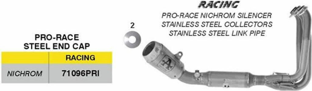 ARROW Pro-Race komplette Rennabgasanlage aus Edelstahl für CF Moto 675 SR-R