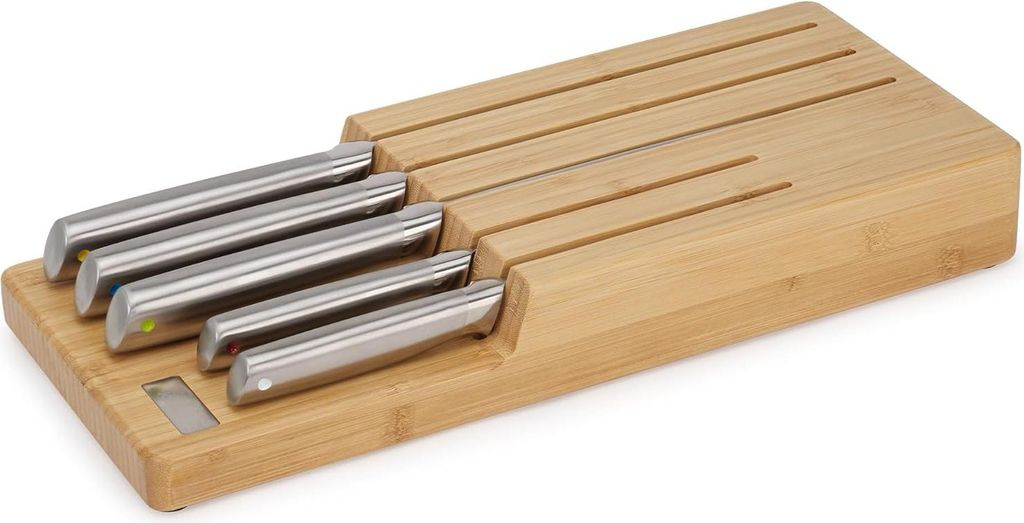 Joseph Joseph Elevate Stahlmesser mit Bambusblock Produktbild 