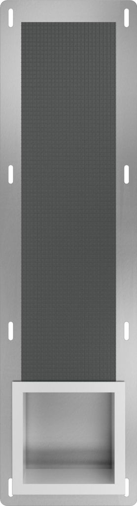 Balneo Toilettenpapierhalter Unterputz Wandnische Toilettenpapieraufbewahrung WALL-BOX PAPER-3 silber 72x19,5x12,1 cm