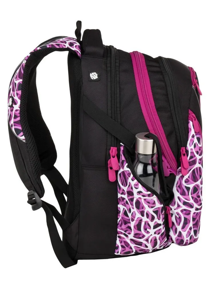 Bagmaster Zaino per studenti BAG 9 C VIOLA/BIANCO/NERO - 5