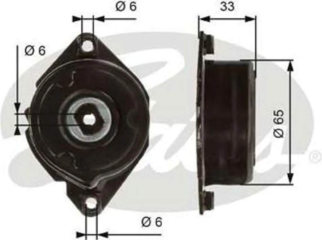 Poulie de tension de courroie pour Série 3 E46 GATES T39013 d'origine