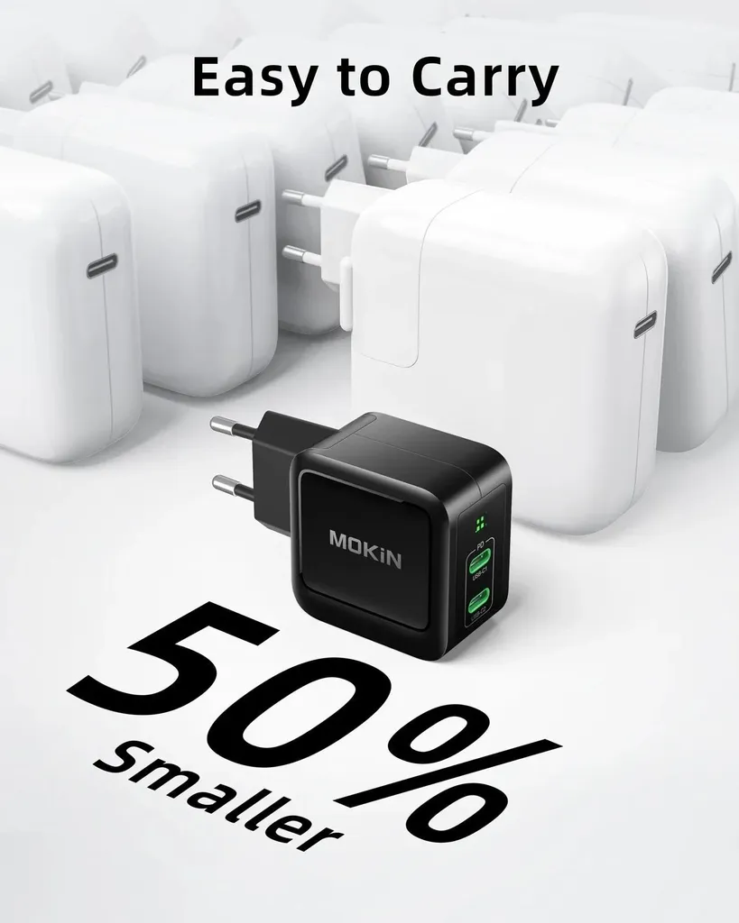 Chargeur USB C 65W pour libérer vos multiprises avec double port rapide