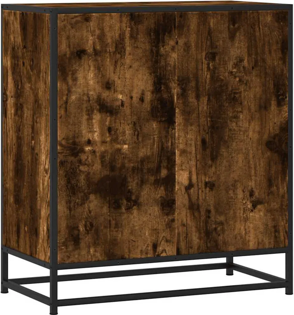 Credenza SYFAX Rovere Fumo 68x35x76 cm | Mobiletto Truciolato Alta Qualità