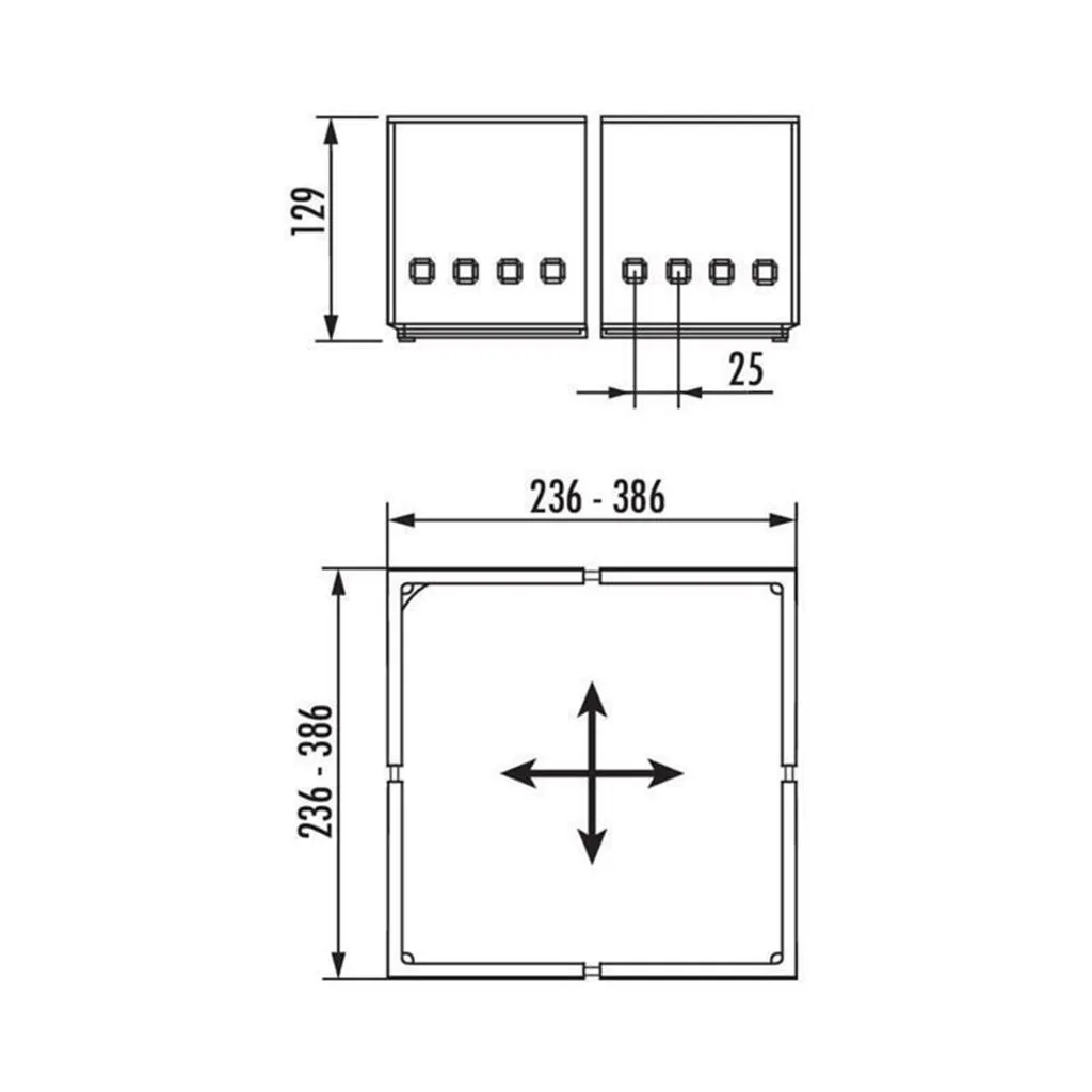 Naber Cuisio Flex Set de 3 Cloisons de Séparation Blanc Translucide - 9