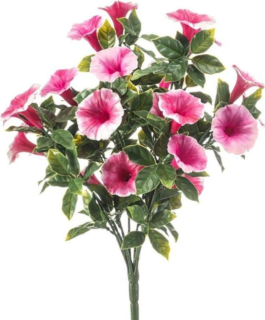 artplants.de Kunst Petunie FINVON auf Steckstab, crossdoor, rosa, 27cm - Künstliche Blume