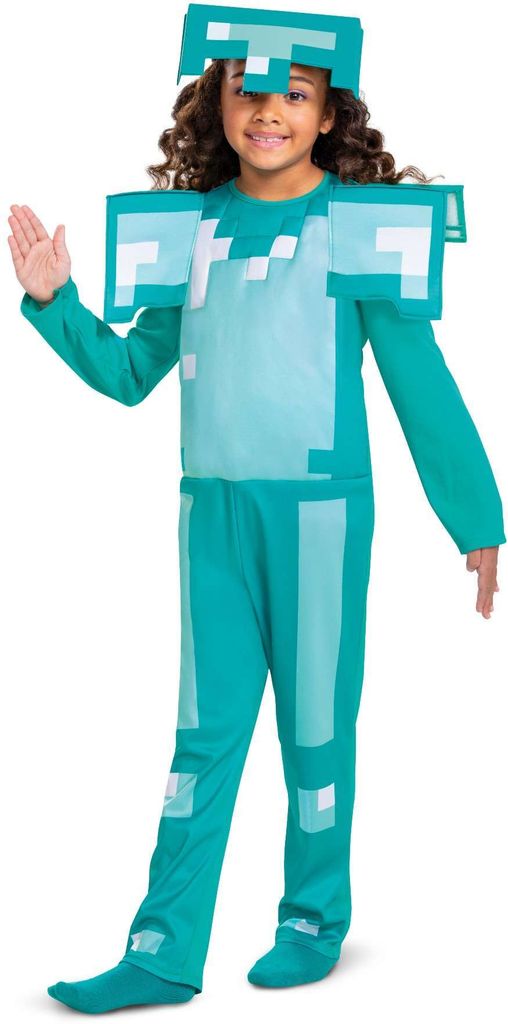 Minecraft - Diamantrüstung Kostüm für Kinder Kindergröße: Produktbild 3