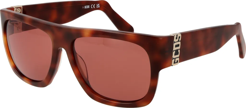 GCDS GD0044 52S Sunglasses - Montatura Acetato Dark Havana 56mm