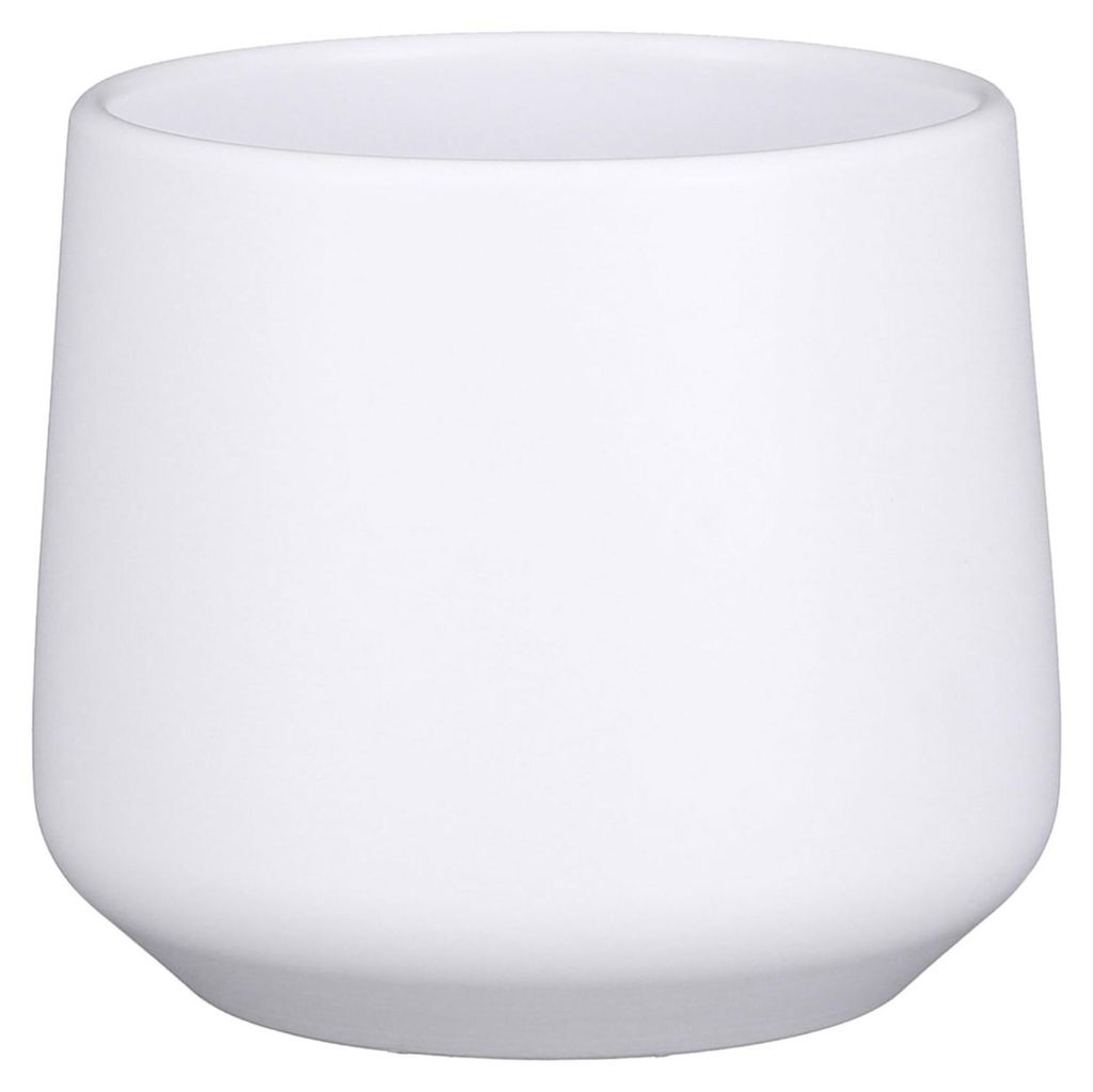 Mica Decorations Blumentopf - weis - matt - Keramik - Produktbild 