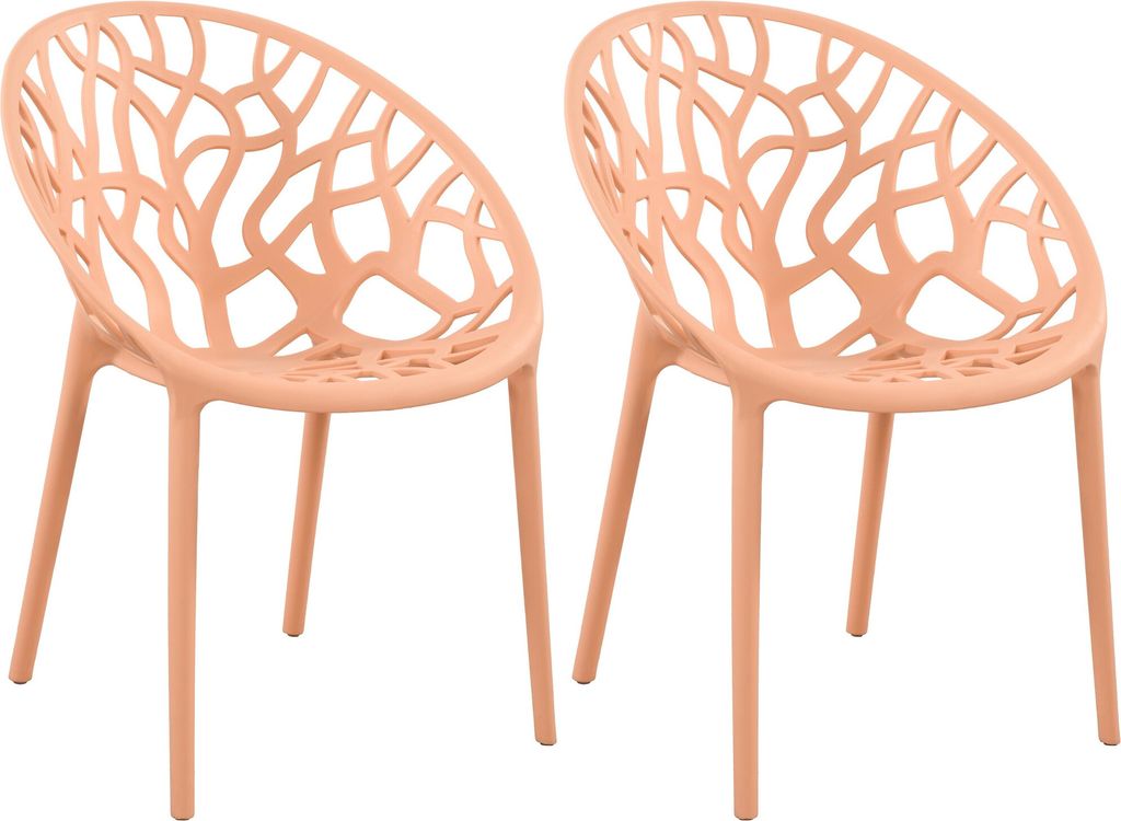 CLP 2er Set Gartenstuhl Hope, Modernes Design, Wetterfest, Produktbild 