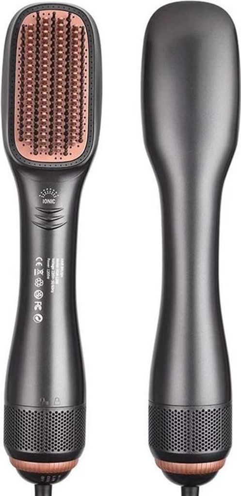 INF 3-in-1 Heißluftbürste: Elektrische Haarglättungs- & Lockenbürste mit Ionen