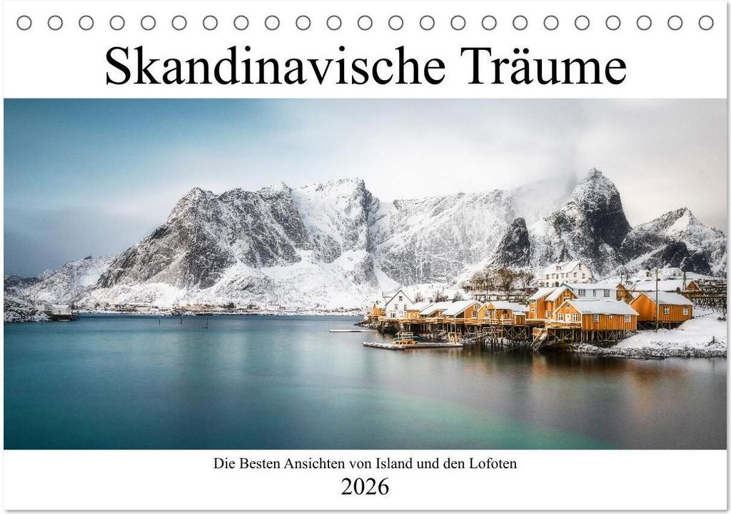Skandinavischer Traum (Tischkalender 2026 DIN A5 quer), CALVENDO Monatskalender