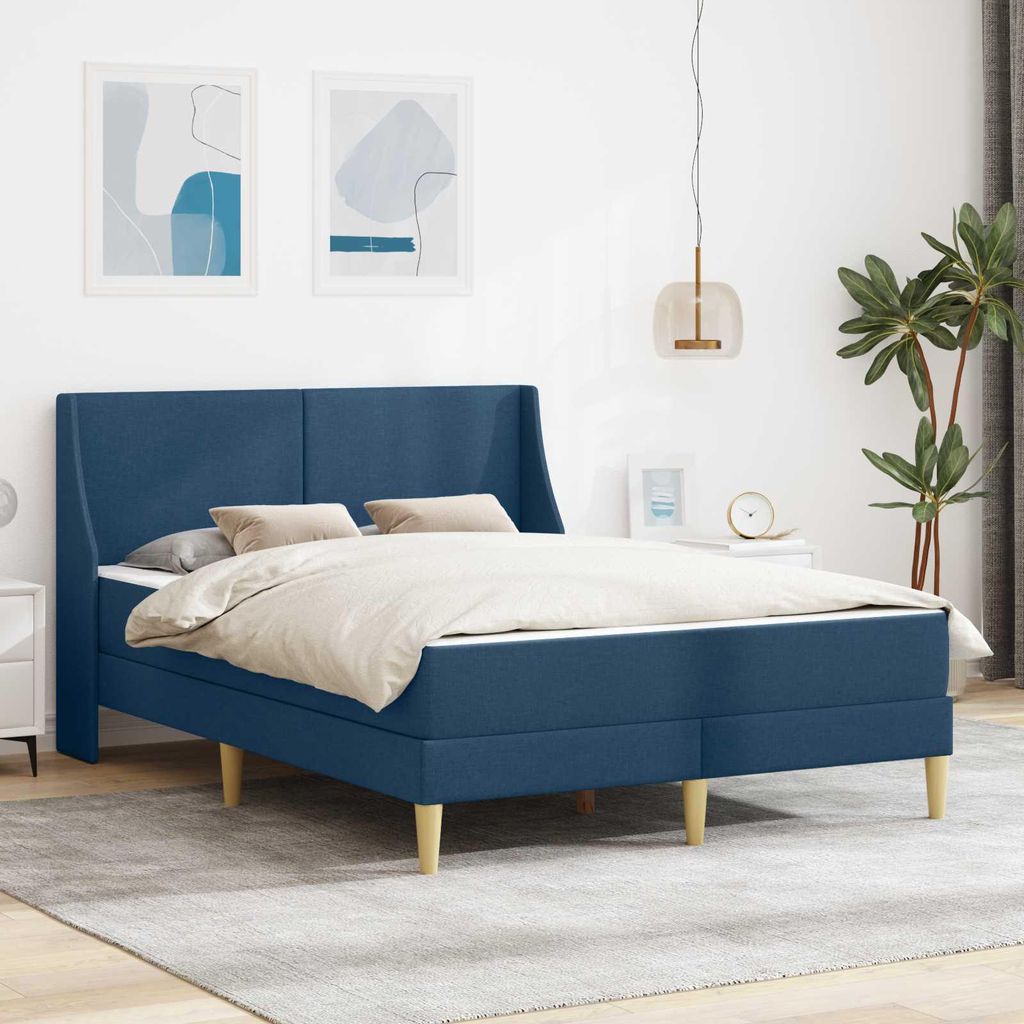 Maison Exclusive - Bettgestell mit Matratze mit Kopfteil Polyester