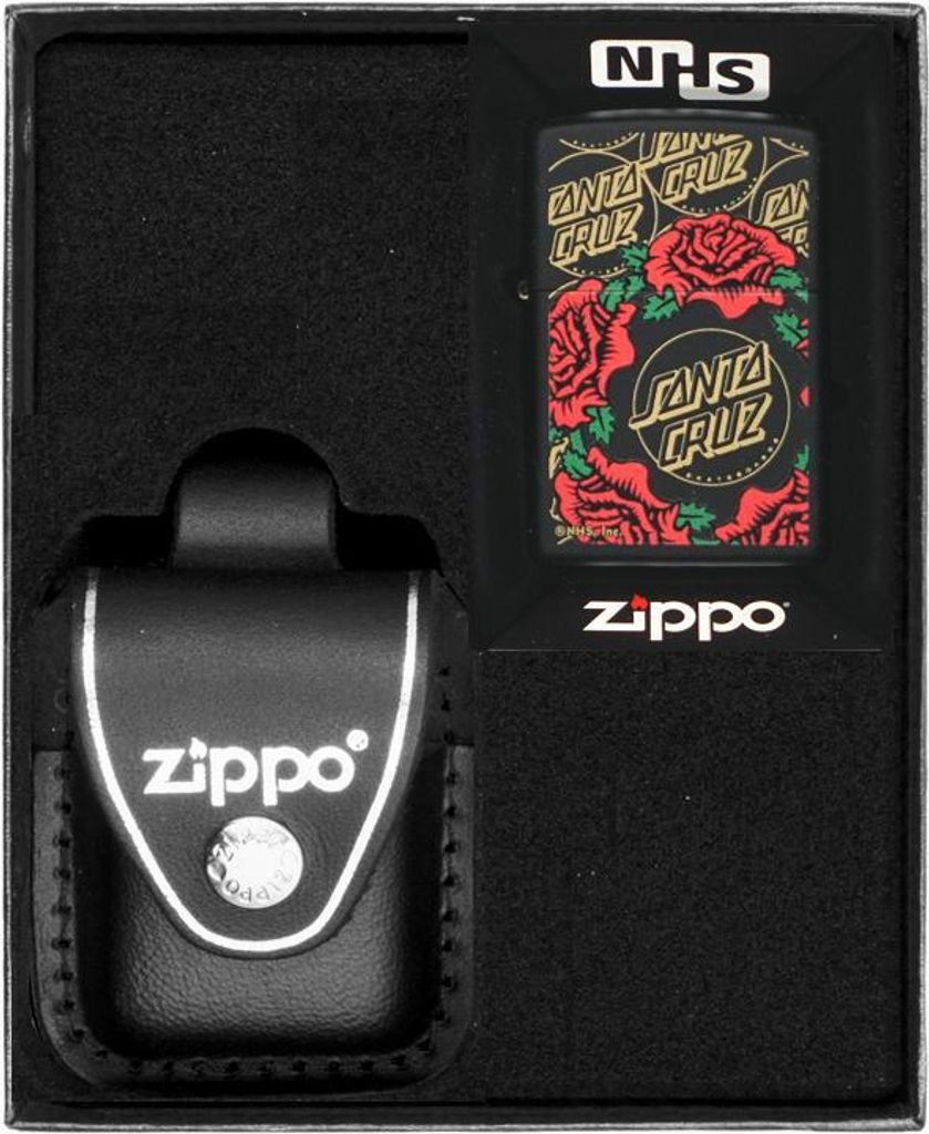 ZIPPO Feuerzeug Santa Cruz Design Geschenkset Nr. 3