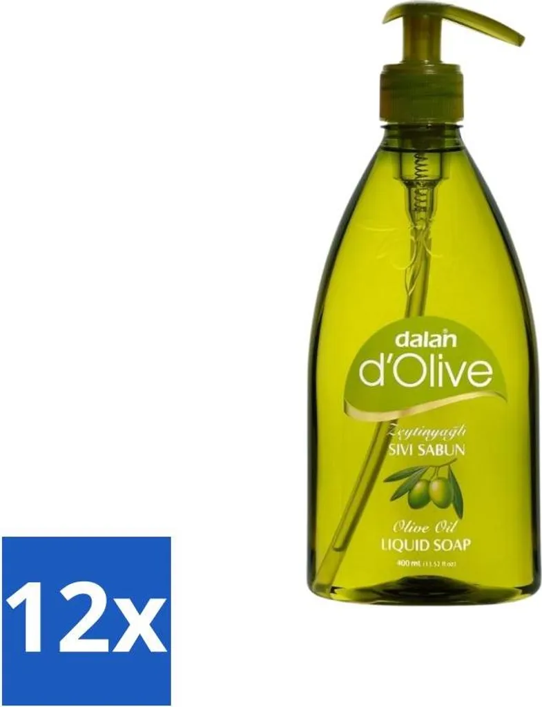 Savon liquide à l'huile d'olive Dalan d'Olive formule soin, lot de 12