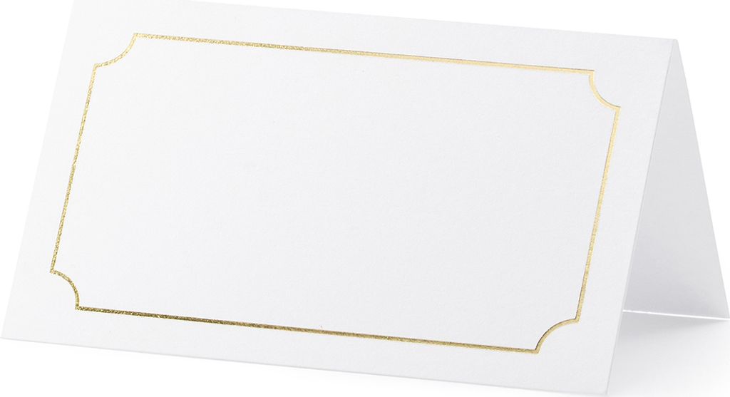 Tischkarten - Rahmen, gold, 9,5x5,5cm (1 Packung / 10 Produktbild 