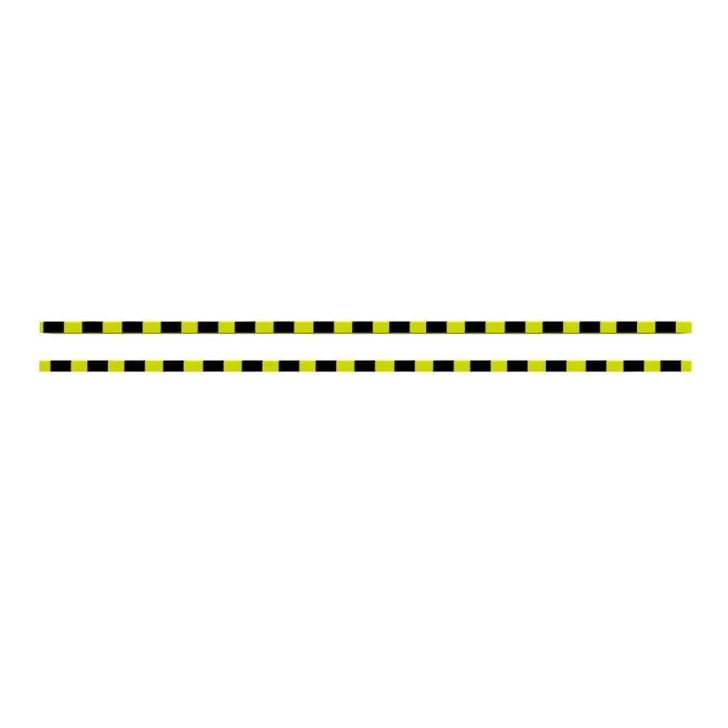 Profilé de protection d'angle en PU Jaune et Noir 101,5 cm 2 unités - 3