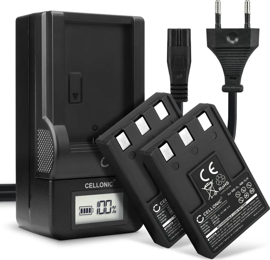 PATONA Premium Batteria per Canon NB-6L / NB-6LH – 1000 mAh Li‑Ion