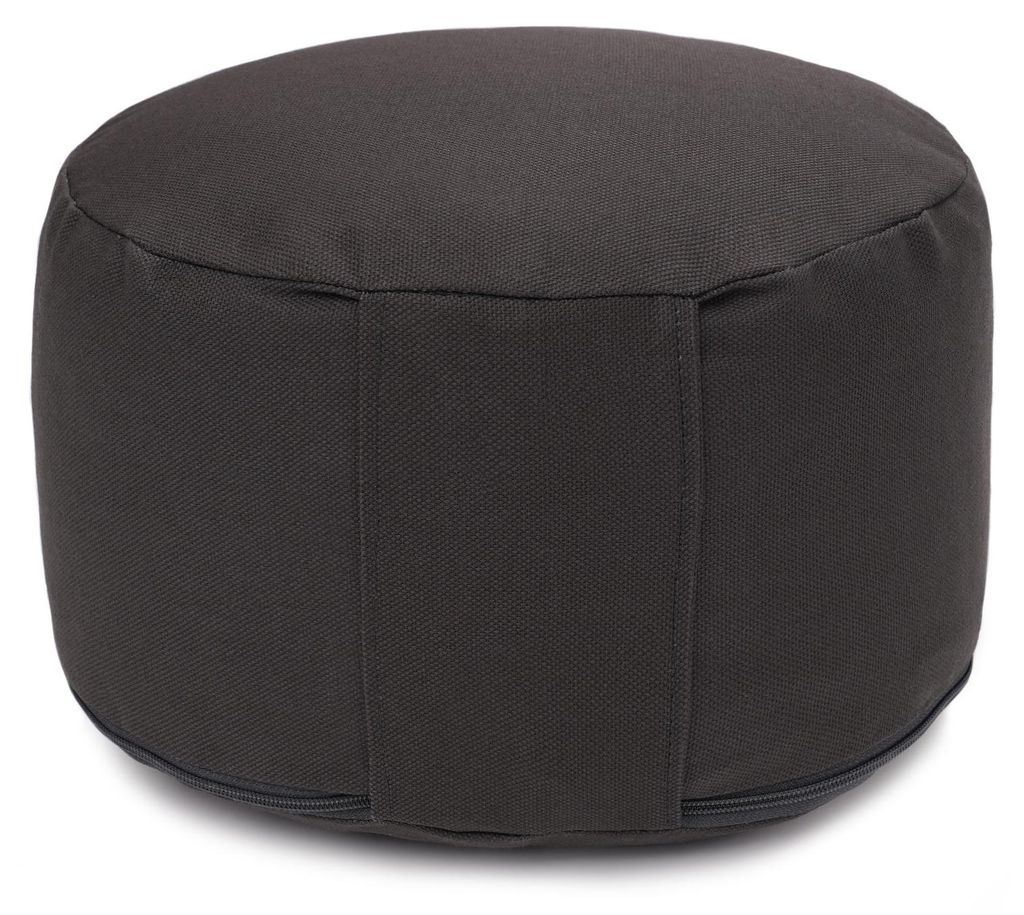 yogabox Yogakissen Glückssitz Classic small D - regional hergestellt - anthrazit 26 x 26 x 14 cm Buchweizenschalen