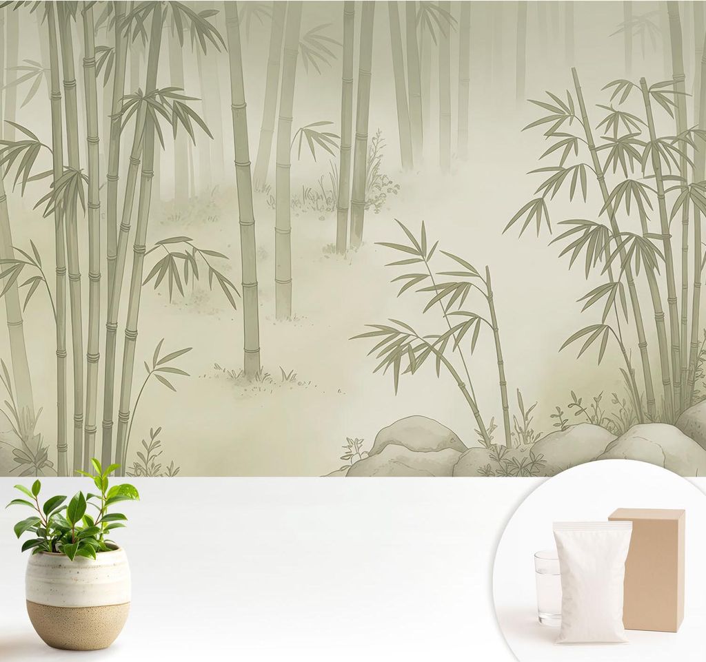 Fototapete - 104x70 cm - Tapete - Wandtapete - Wandbilder - Dekofolie - Tapete Folie - Wand - Dekoration - Wohnzimmer - Friedliche Landschaft