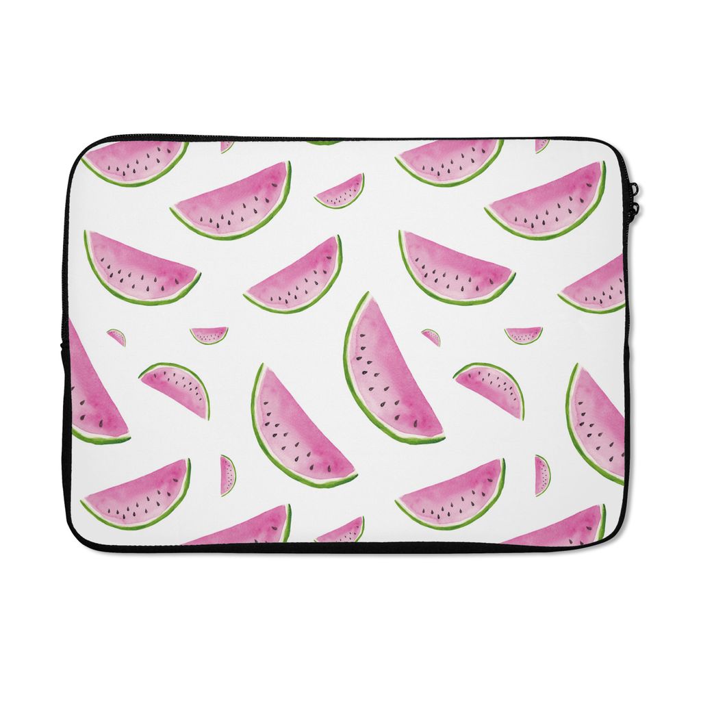 MuchoWow® Laptop Hülle 13 Zoll Wassermelonen - Weiß - Produktbild 