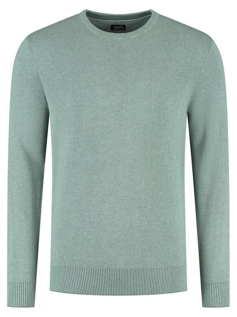 GENTS - Runder Ausschnitt zweifarbig grün - Katoen - Grün - Größe L/L