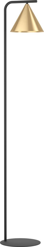 NARICES Stehleuchte Stehlampe Lampe - L29,5 x B22 x H162 cm - schwarz - 1X40W exkl. - IP20