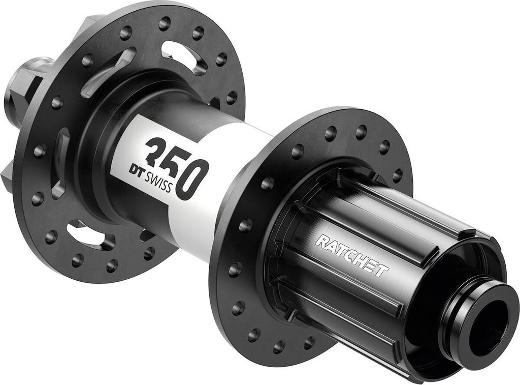 DT Swiss HR-Nabe DT Swiss 350 MTB DB 142/12mm TA, IS 6-bolt, 28L, Shim. Light