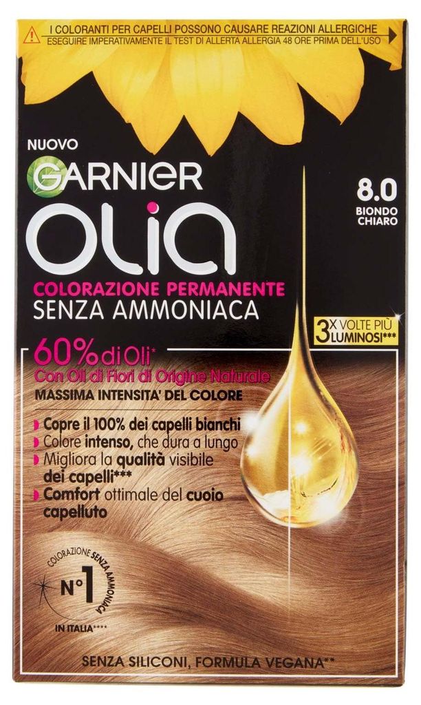 Garnier Olia Haarfarbe, permanente Färbung ohne Ammoniak, Produktbild 