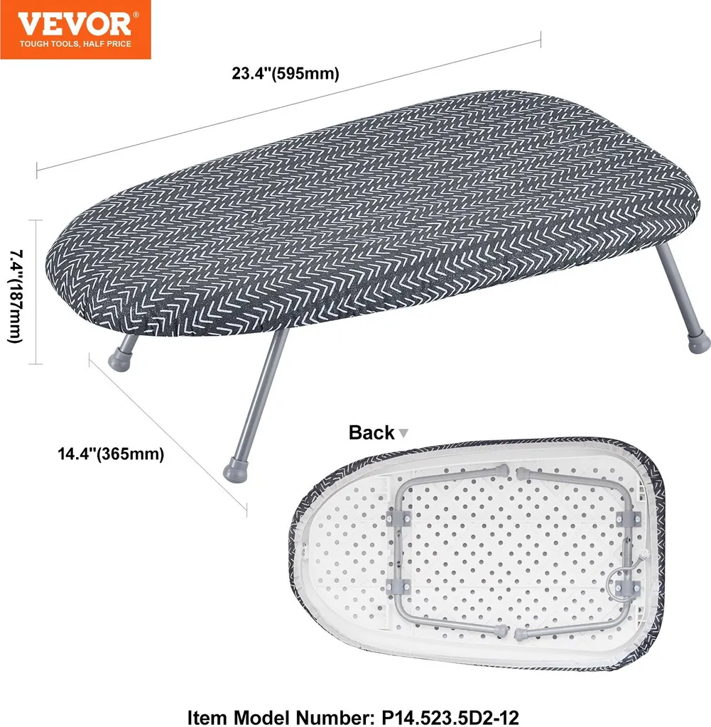 Table à repasser pour petits espaces compatible centrale vapeur inox - 7
