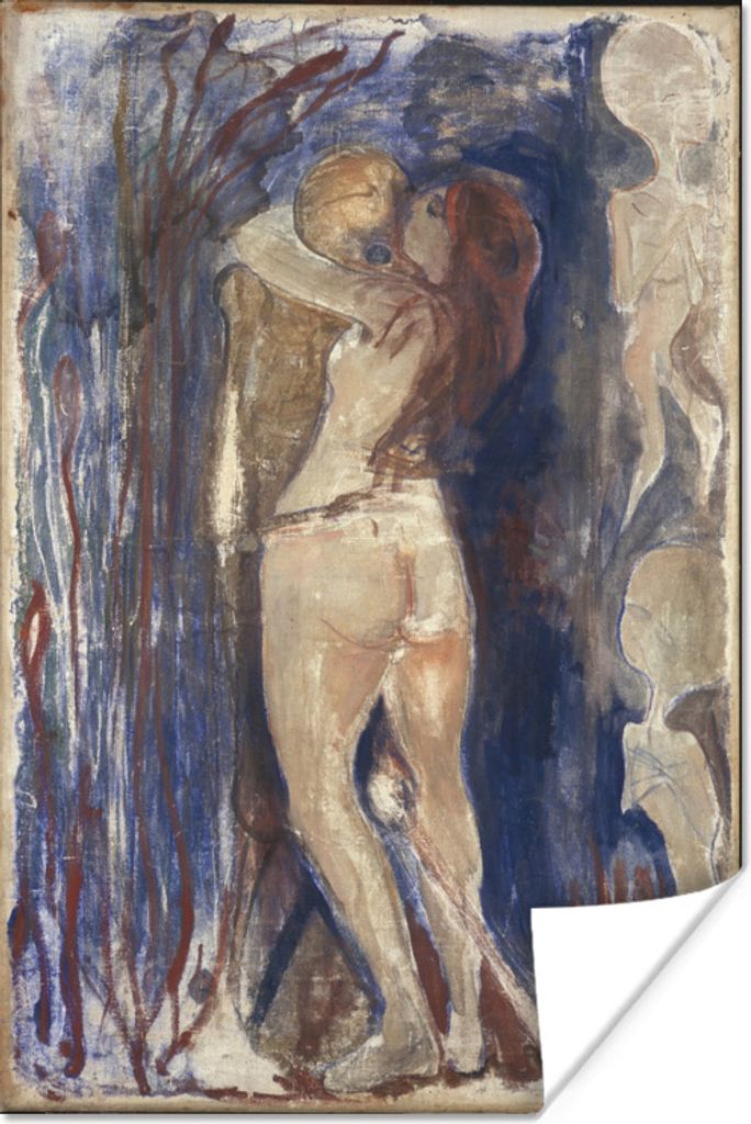 MuchoWow Poster Tod und Leben - Edvard Munch 60x90 cm - Wanddekoration
