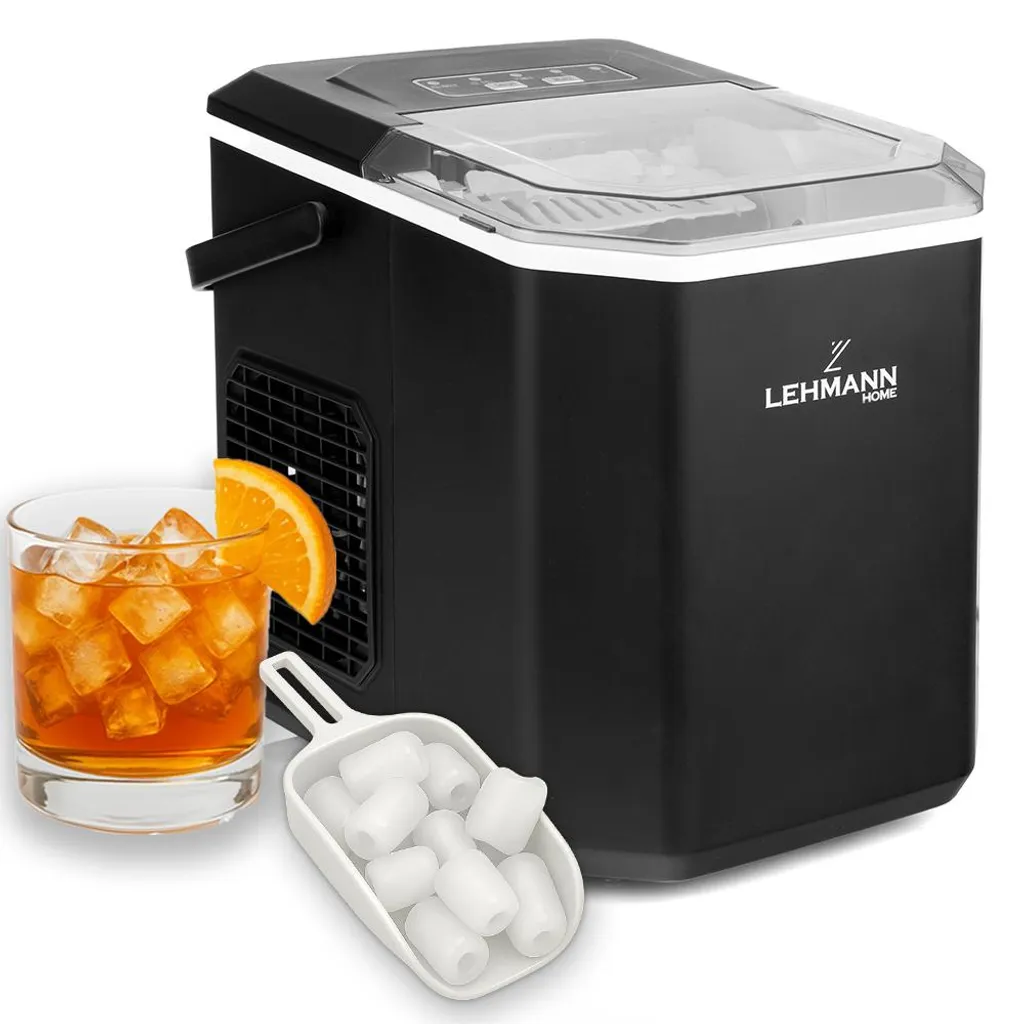 Lehmann Macchina Ghiaccio 12kg/24h: 9 Cubetti Rapidi in 6 Minuti