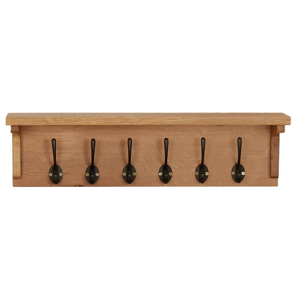 vidaXL Wieszak ścienny 60x16x16 cm lite drewno dębowe Zdjęcie produktu 